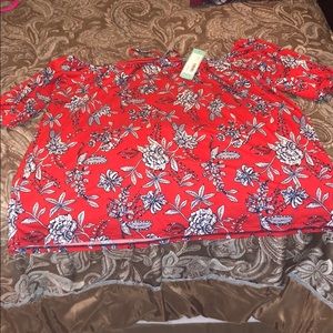 NWT Loveappella off the shoulder top